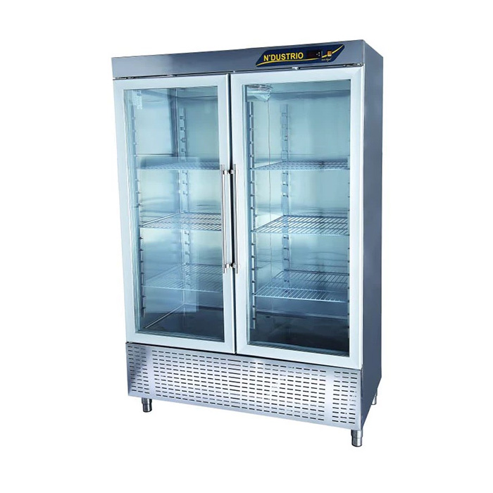 Dulap frigorific vertical cu 2 usi cu sticla