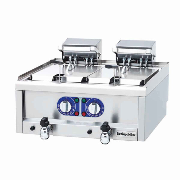 Friteuza profesionala dubla electrica, 2 cuve 7+7 litri, Ozti, SERIA 600