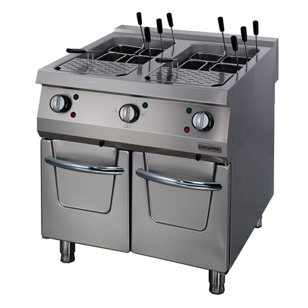 Masina electrica de fiert paste cu 2 cuve, Ozti, SERIA 900