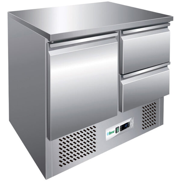 Saladeta refrigerata cu 1 usa si 2 sertare Forcar JST-G-S9012D