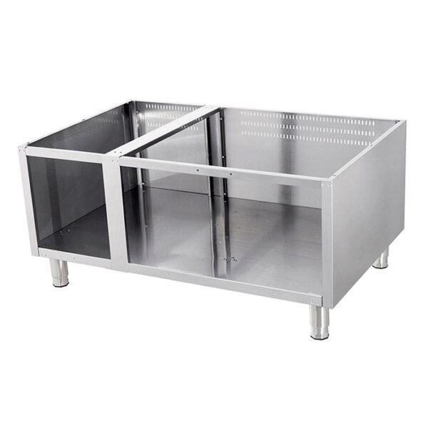 Suport deschis triplu din otel inox, Ozti, SERİA 900