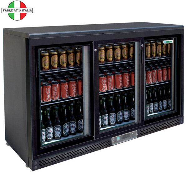 Vitrina frigorifica pentru bauturi Forcar 320 litri, 3 usi glisante